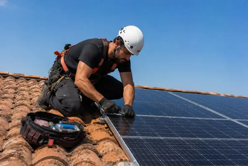 Maintenance et monitoring de panneaux solaires à Domezain-Berraute